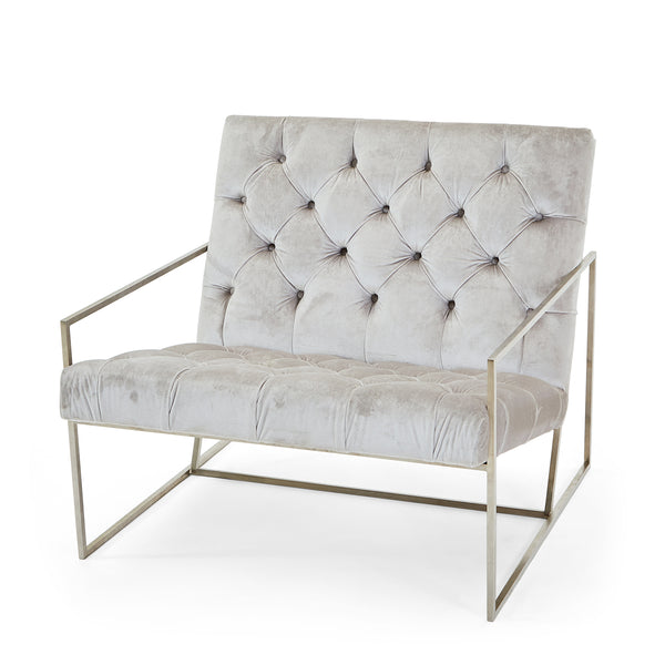 Lawson Fenning Tufted Chair - Light Grey
