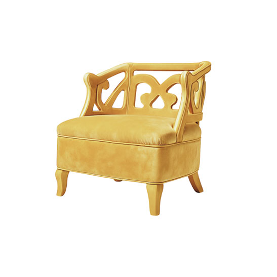 Barok chair – Gold