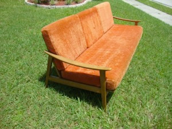 Retro Orange Couch