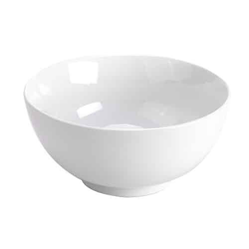 White Porcelain Footed Bowl – 56 oz./9”