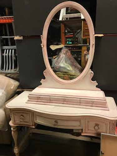 Pink Victorian Style Vanity