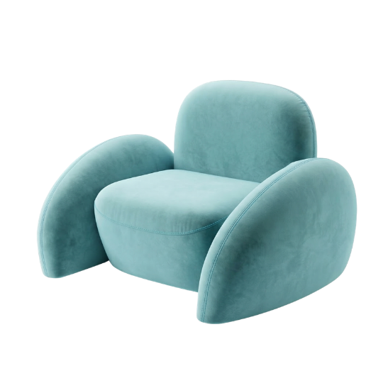 Baloo armchair – Aqua blue