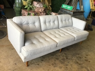 White 3 seat Sofa Ashley