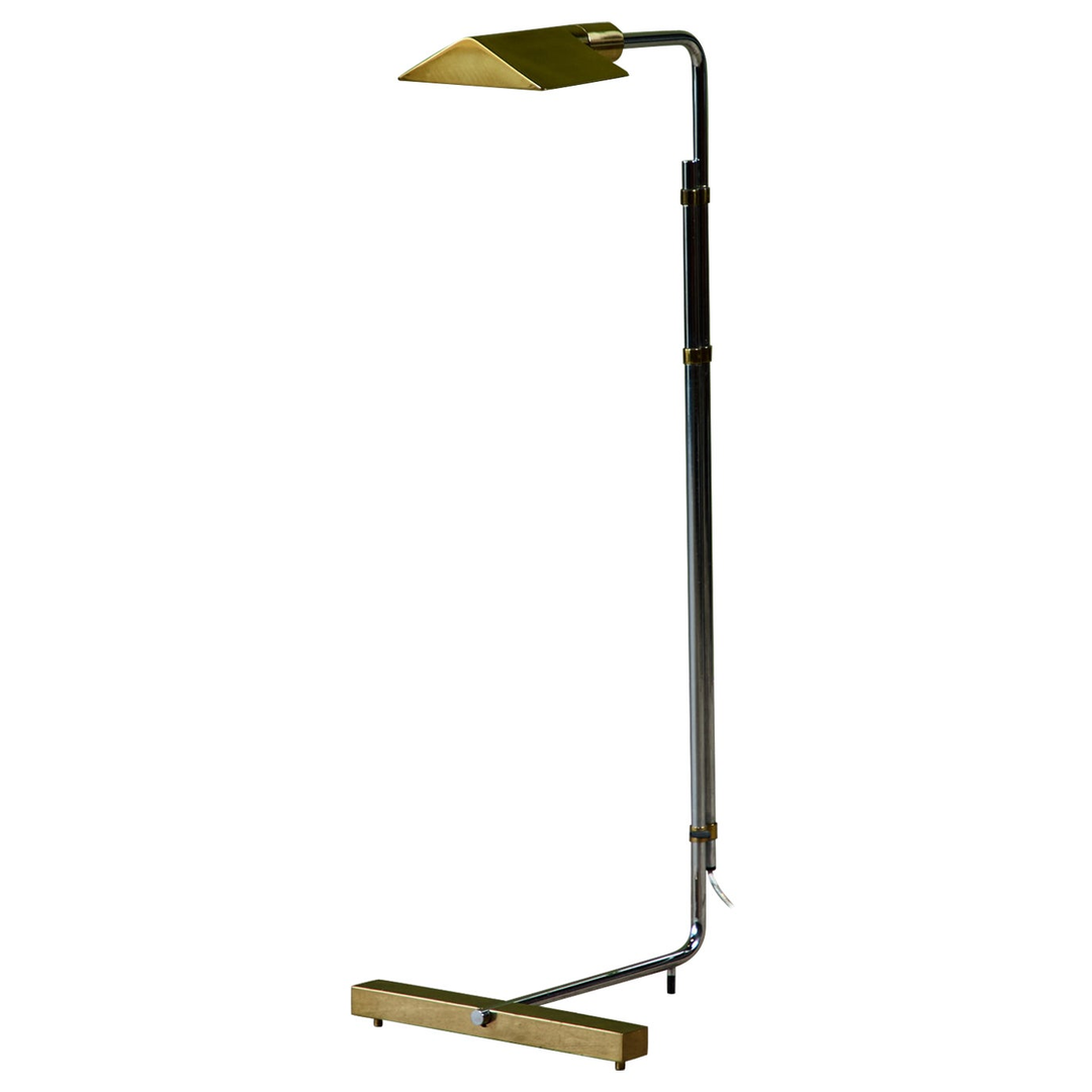 Cedric Hartman Parallel Bar Brass and Stainless Steel Floor Lamp
