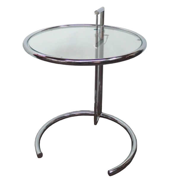 Side Table, Round Chrome Plated