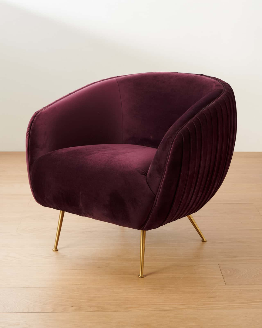 Fleetwood Plum Velvet Chair