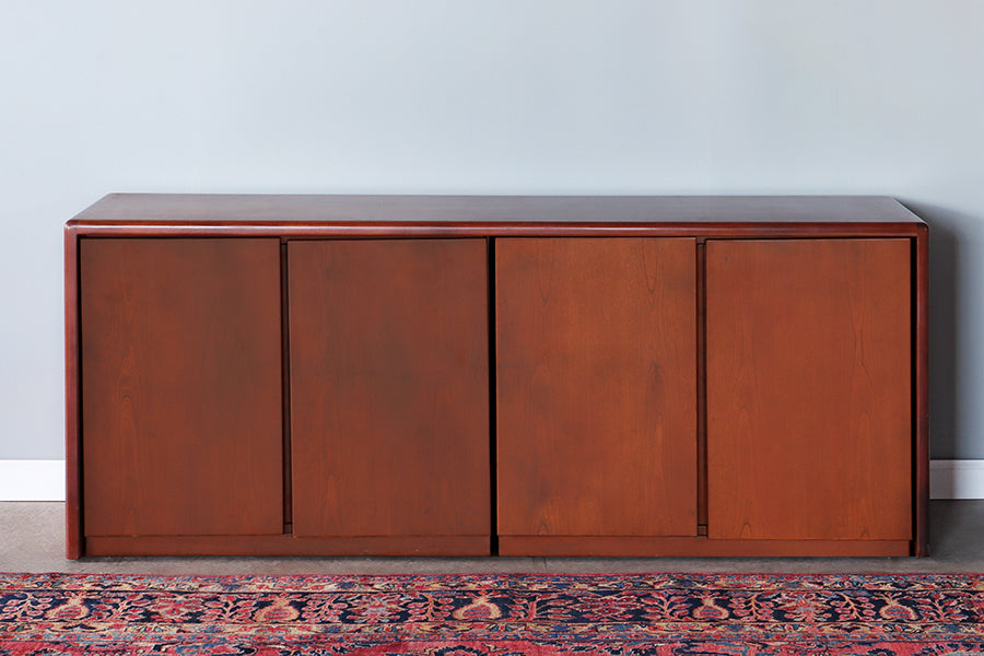 Vintage Wooden Office Sideboard