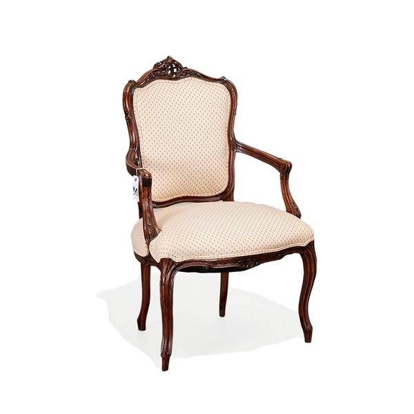 Louis XV Style Carved Walnut Armchair