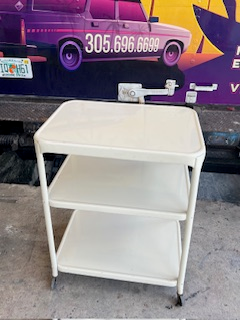 White Service Cart