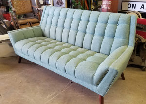 Mid Century Teal Couch