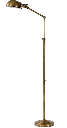floor lamp, telescoping reading lamp, pharmacy lamp