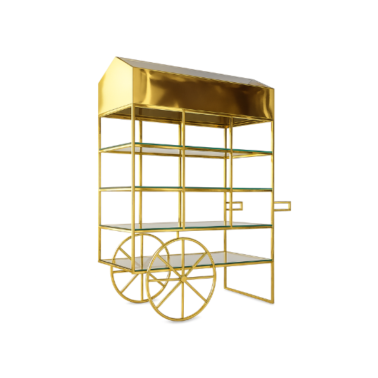 Charlotte cake cart – Gold