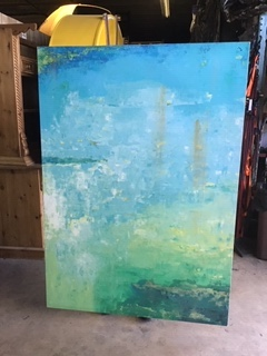 Abstract Ocean Painting