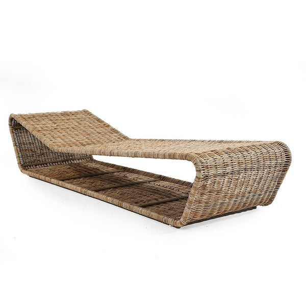 M. Fong Heavy Wicker Chaise
