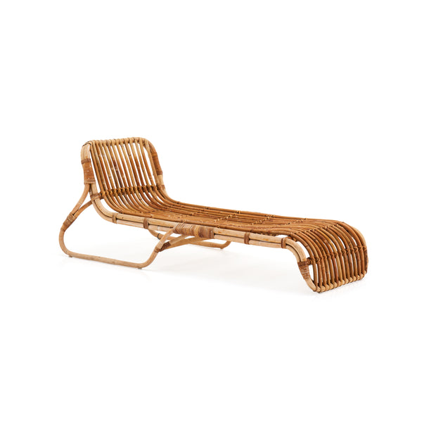 Curved Bamboo Chaise
