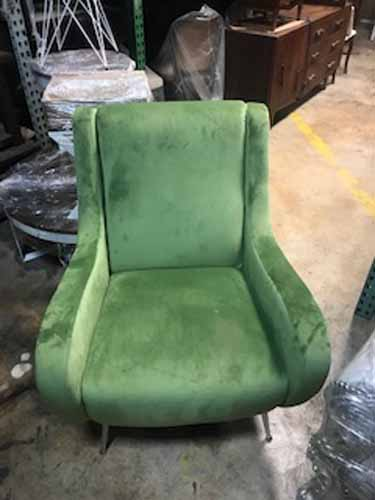 Modern Green Velvet Chair