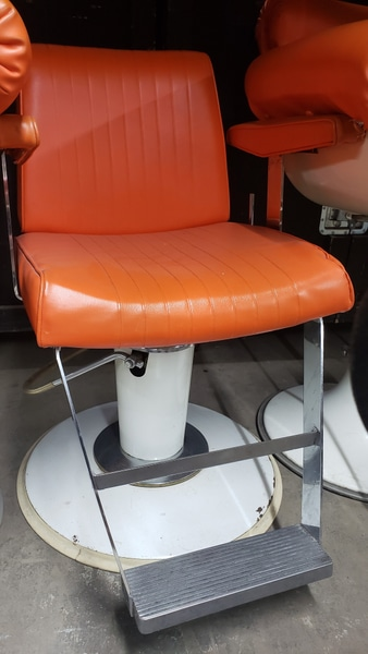 Orange Barber Chair