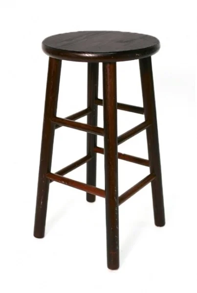DARK WOODEN COUNTER STOOL