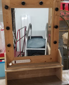 Wooden Makeup Mirror