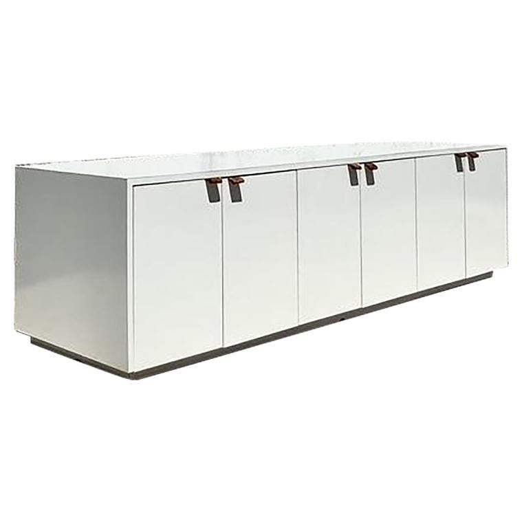 Vintage Boho Lacquered Long Credenza