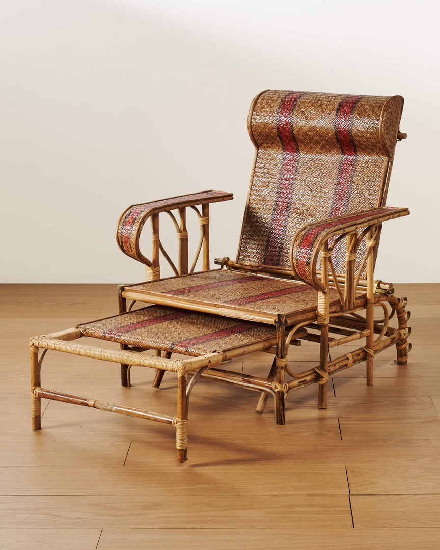 Tukker Woven Lounge Chair with Slide Out Ottoman