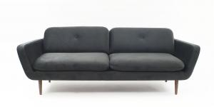 Contemporary Gray Velvet Upholstery