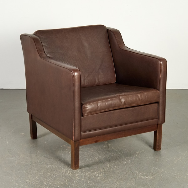 Dark Brown Leather Chair