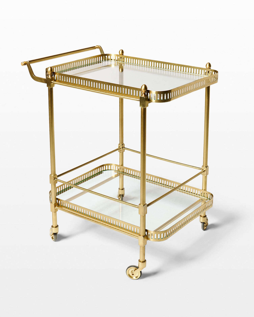 Adria Brass Bar Cart