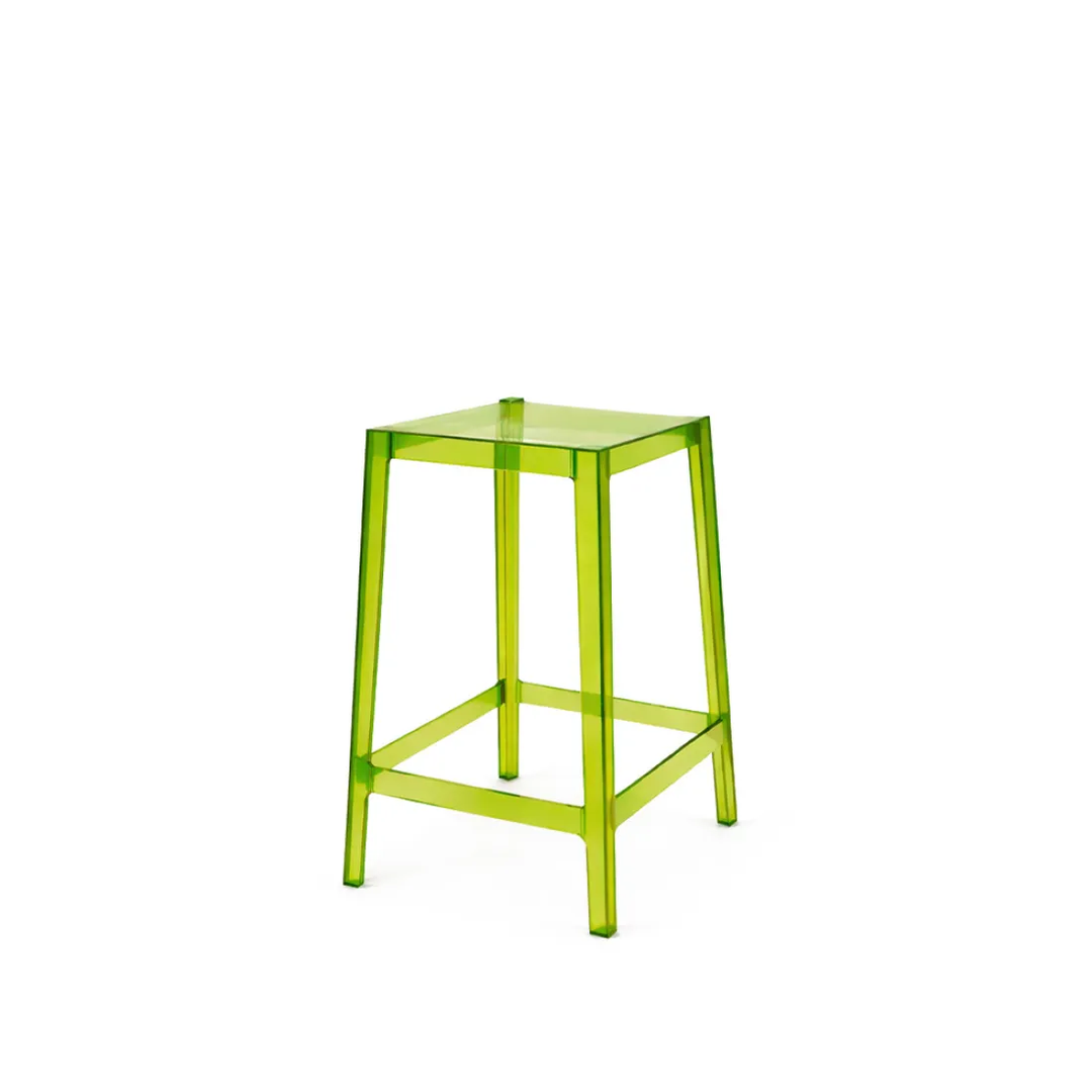 Ghost Barstool Green (Without Back)