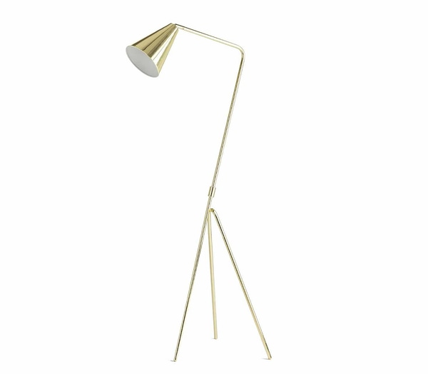 Tripod Modern Brass Floor Lamp