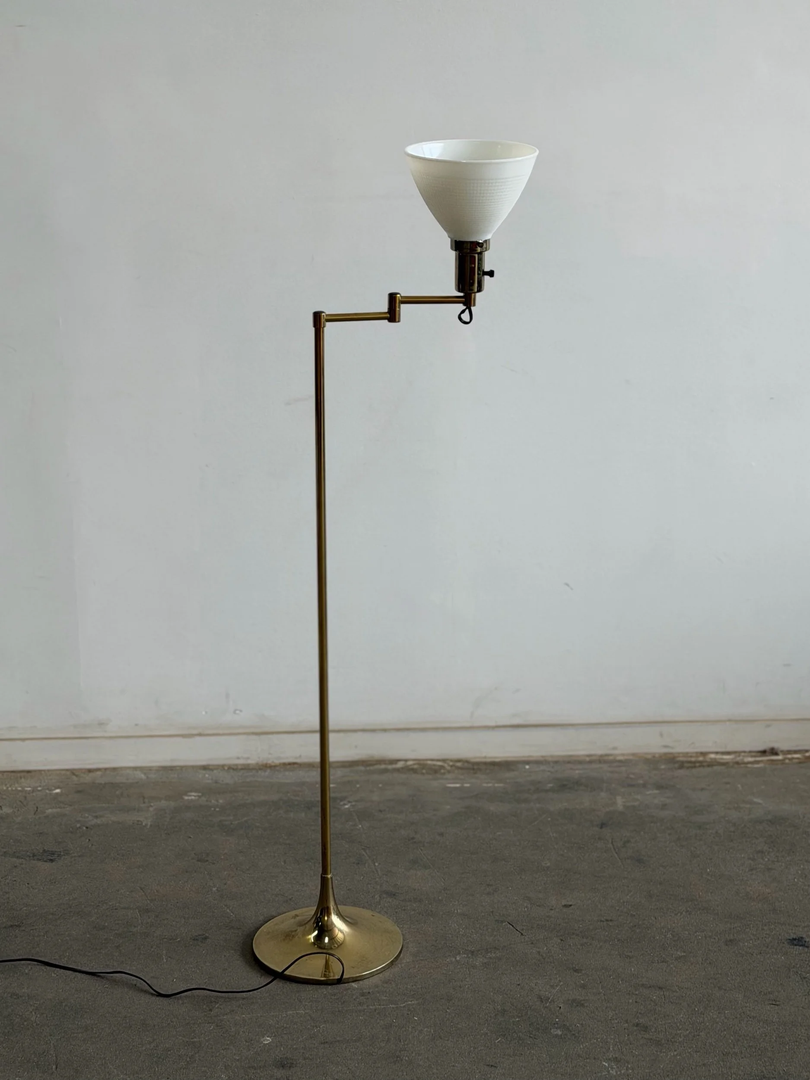 Vintage Brass Adjustable Floor Lamp