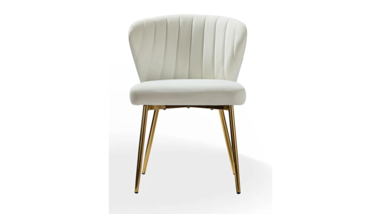 Velvet Chair - Ivory