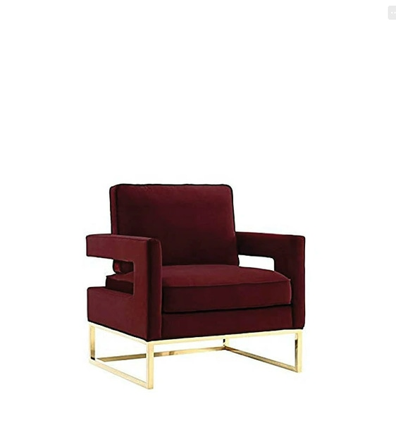Burgundy Accent Armchair