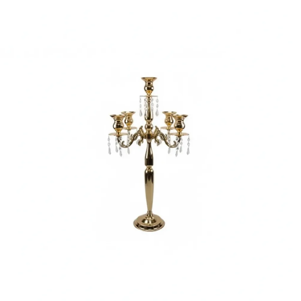 Four Arm Candelabra (Old Gold) (32")