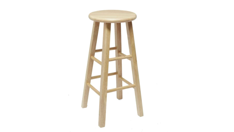 Wood Barstool - Backless
