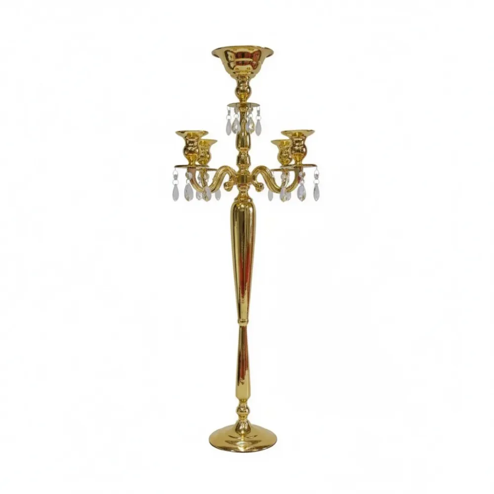 Four Arm Candelabra (Gold) (47")