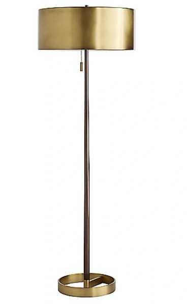 Gold Floor Lamp Metal Shade
