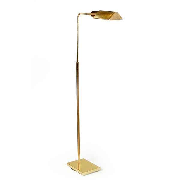 Koch & Lowy Adjustable Brass Floor Lamp