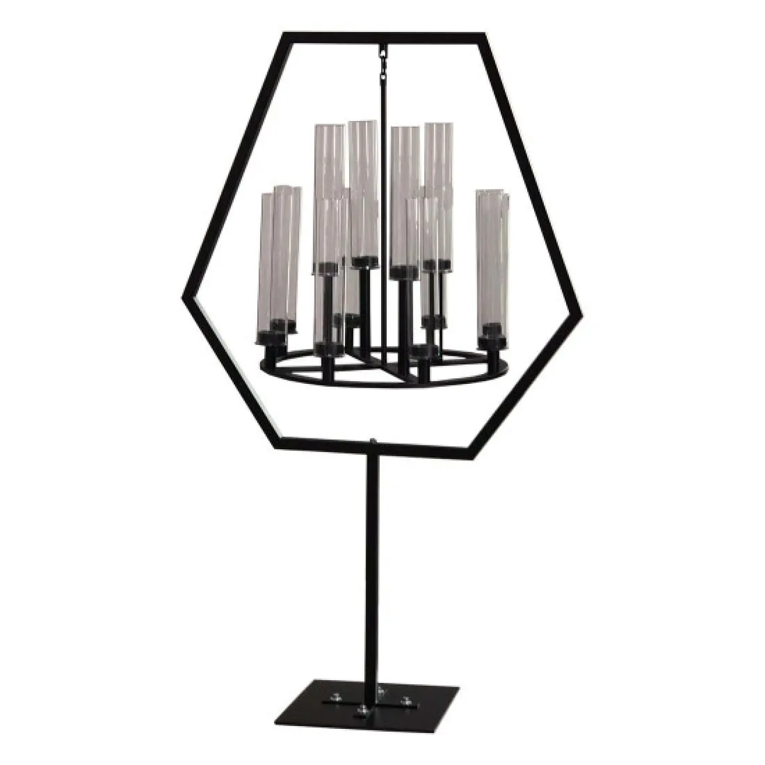 Hexagon Chandelier (Black)