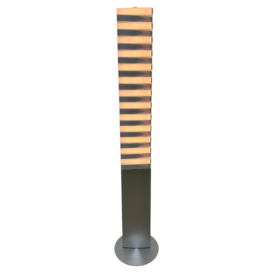 QisDesign Piano White Led Totem Floor Lamp, 2000s