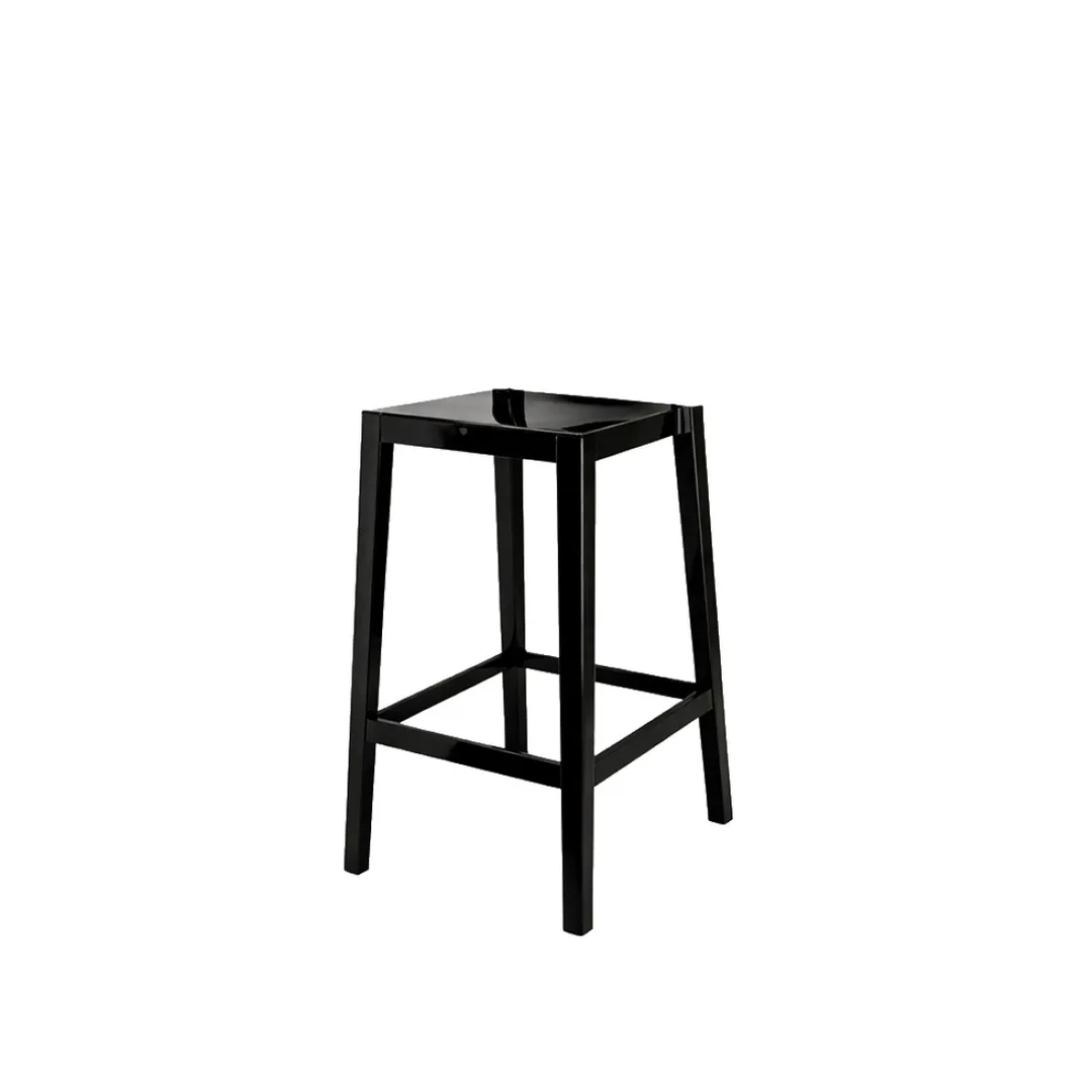 Ghost Barstool Black (Without Back)