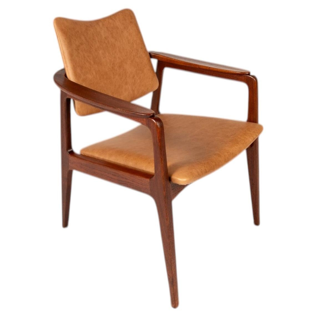 Rare Model 132 Chair, Sigvard Bernadotte Sold by John Stuart, Denmark, c. 1953