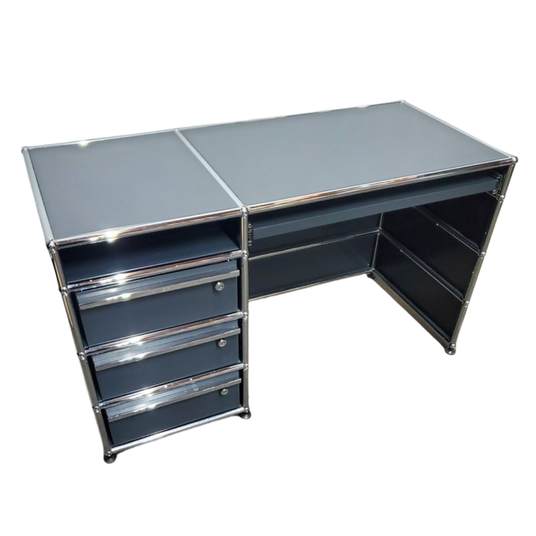USM Haller Computer Desk in Anthracite