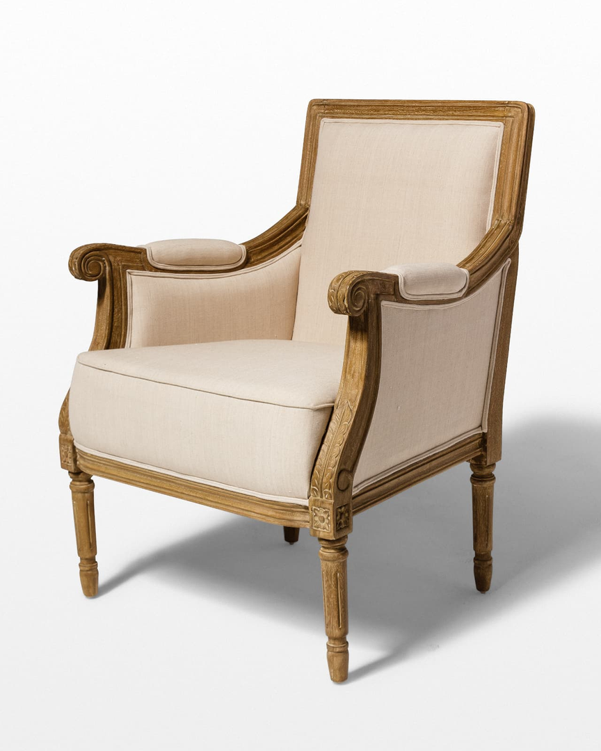 Marielle Beige Cotton Armchair