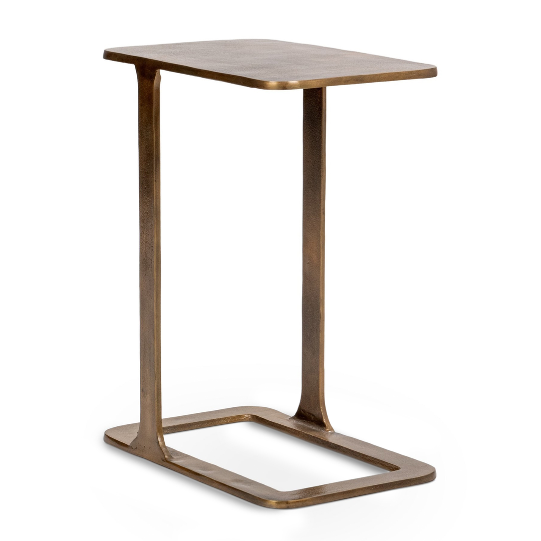 Modern Brass Portal End Table