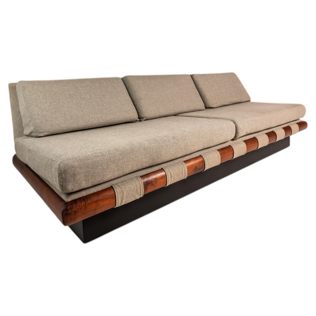 Rare Three Seat Platform Sofa, Adrian Pearsall, Craft Associates, USA, c. 1960s