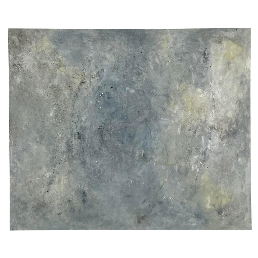 Vintage Boho Monumental Abstract Oil on Canvas