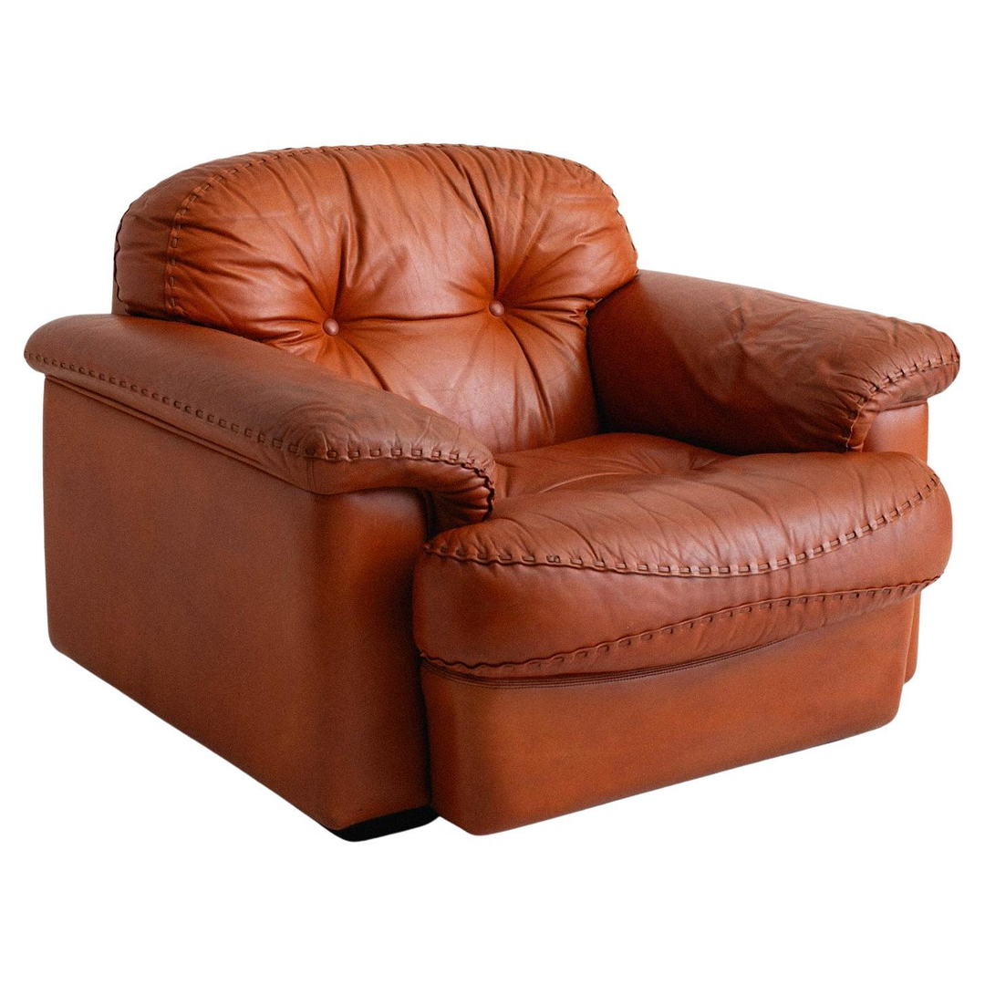 Vavassori "Original Arizona" Lounge Chair in Cognac Leather