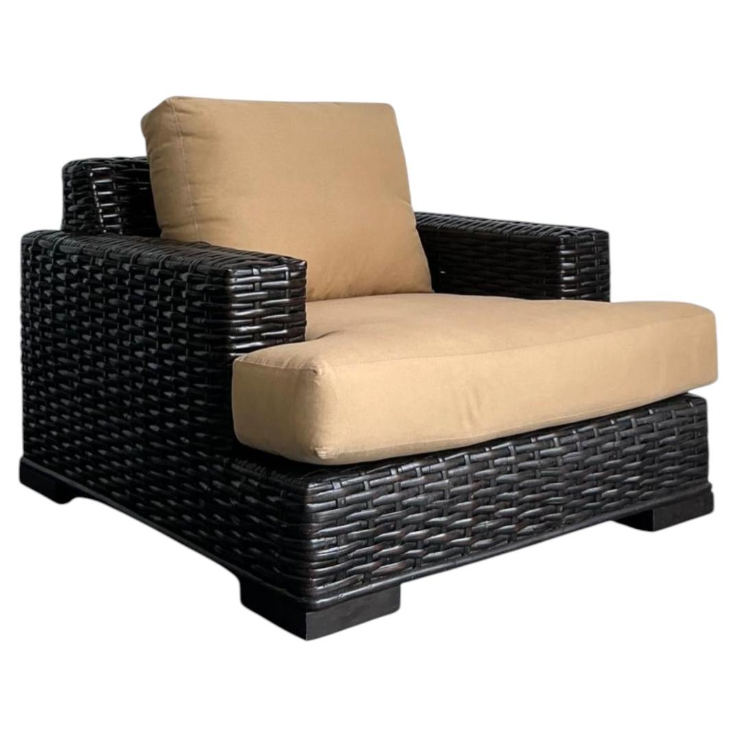 Vintage Ralph Lauren “Modern Organic” Woven Rattan Lounge Chair