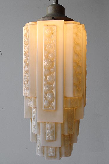 092pen - Art Deco, Cathedral Glass